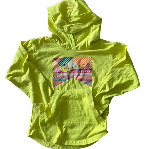 NIKE EUC GIRLS HOODED HOODIE TOP SHIRT TSHIRT TOPS SUMMER BEACH CASUAL SIZE S - Picture 5 of 6
